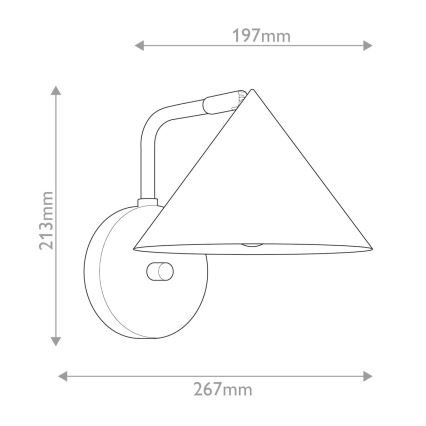 Alora Mood - Seinävalaisin REMYCK 1xE27/60W/230V musta