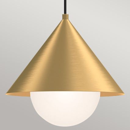 Alora Mood - Riippuvalaisin vaijerilla REMYCK 1xE27/60W/230V halkaisija 34,3 cm kultainen