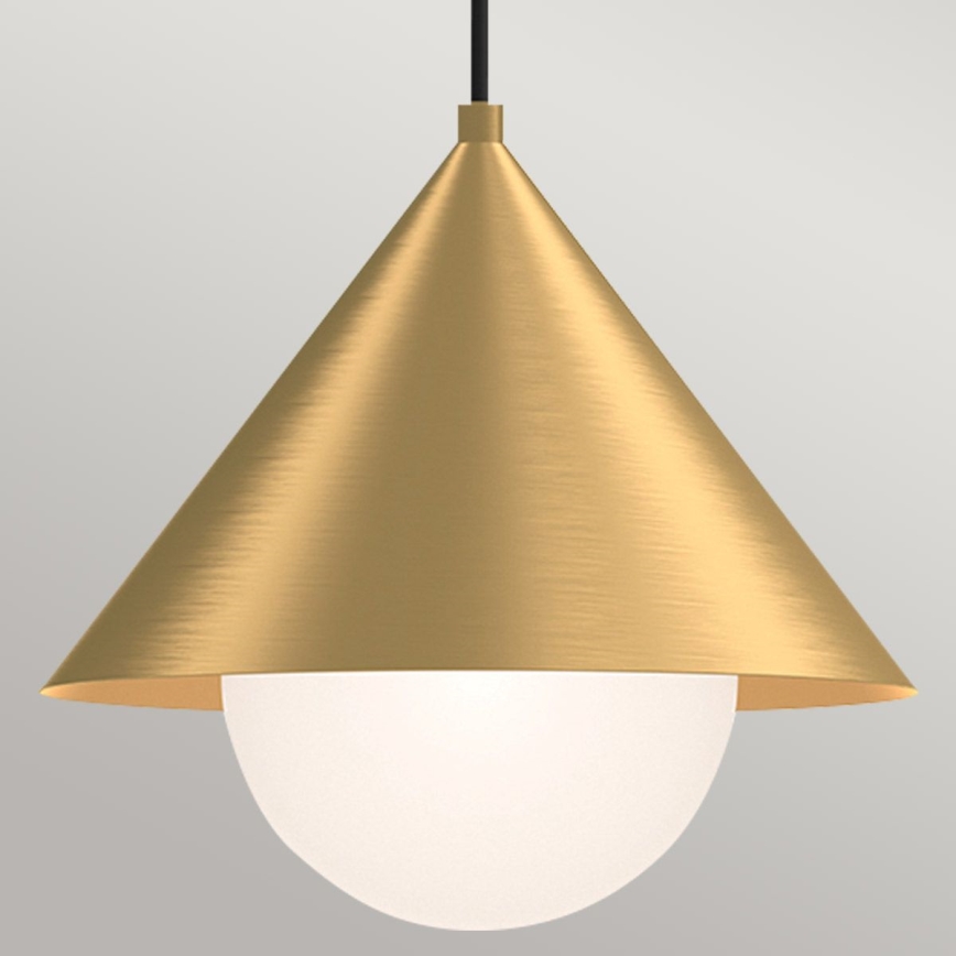 Alora Mood - Riippuvalaisin vaijerilla REMYCK 1xE27/60W/230V halkaisija 34,3 cm kultainen