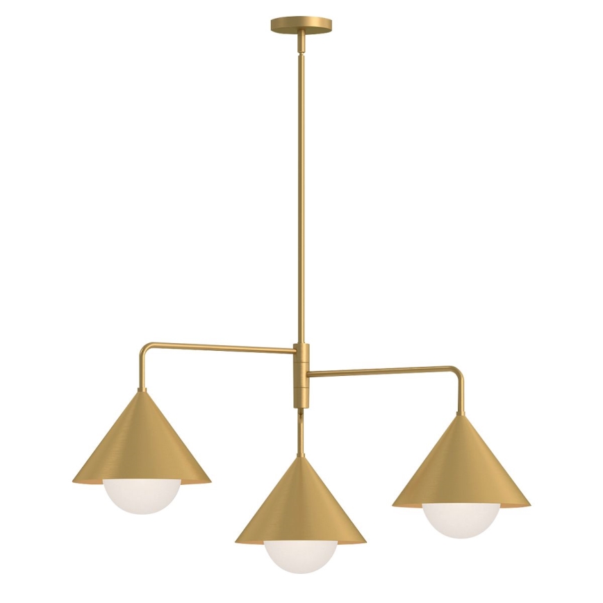 Alora Mood - REMYCK varrellinen kattokruunu 3xE27/60W/230V kultainen
