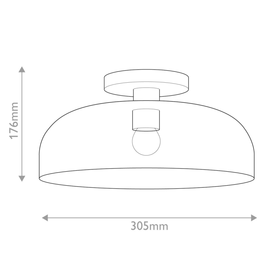 Alora Mood - Kattovalaisin SYLVIA 1xE27/60W/230V musta