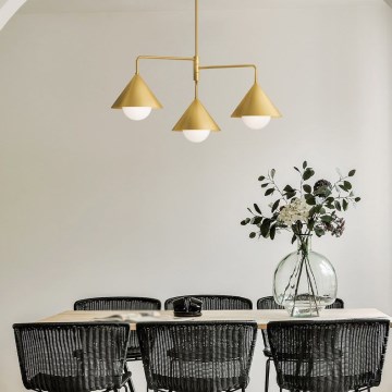 Alora Mood - REMYCK varrellinen kattokruunu 3xE27/60W/230V kultainen