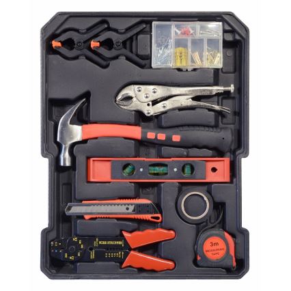 Alumiinikotelo työkaluineen 186 kpl