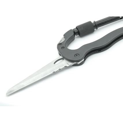 Alumiininen monitoimikarabiini mustalla turvasalvalla