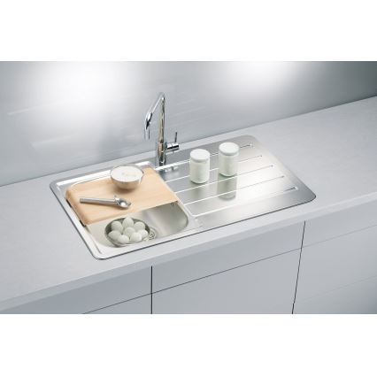 ALVEUS 1065560 - Keittiöallas LINE 86x50 cm ruostumaton teräs/satiini