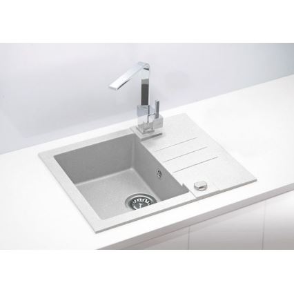 ALVEUS 1090947 - Keittiön pesuallas ROCK 59,5x47,5 cm graniitti/valkoinen