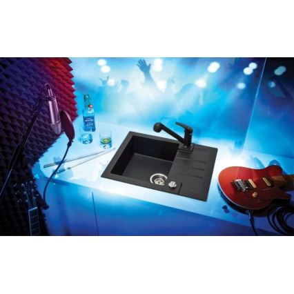 ALVEUS 1090951 - Keittiön pesuallas ROCK 59,5x47,5 cm graniitti/musta