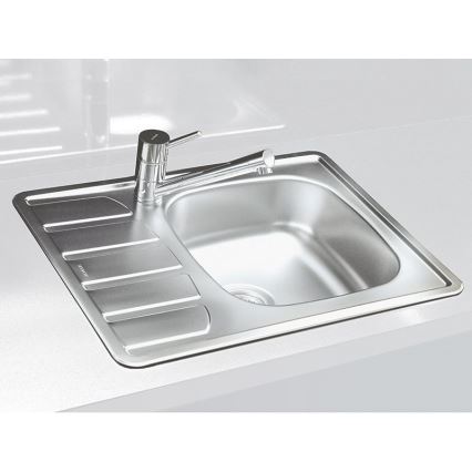 ALVEUS 1098940 - Keittiön pesuallas ZOOM 61,5x50 cm satin, yläasennukseen