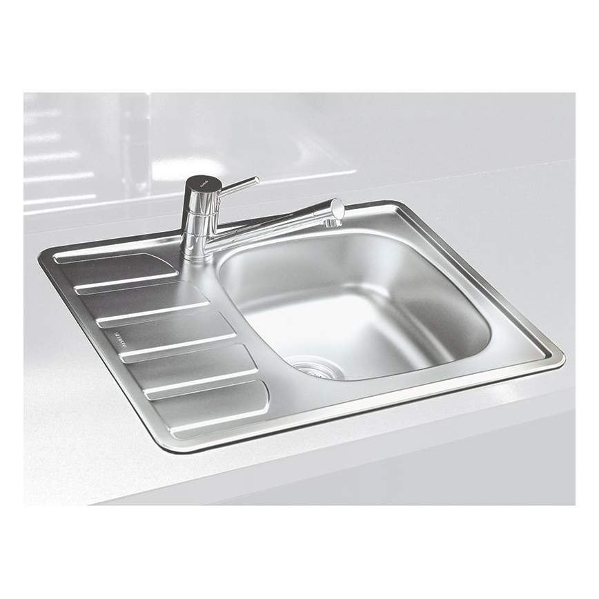 ALVEUS 1098940 - Keittiön pesuallas ZOOM 61,5x50 cm satin, yläasennukseen