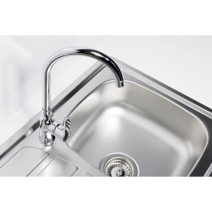 ALVEUS 1098940 - Keittiön pesuallas ZOOM 61,5x50 cm satin, yläasennukseen