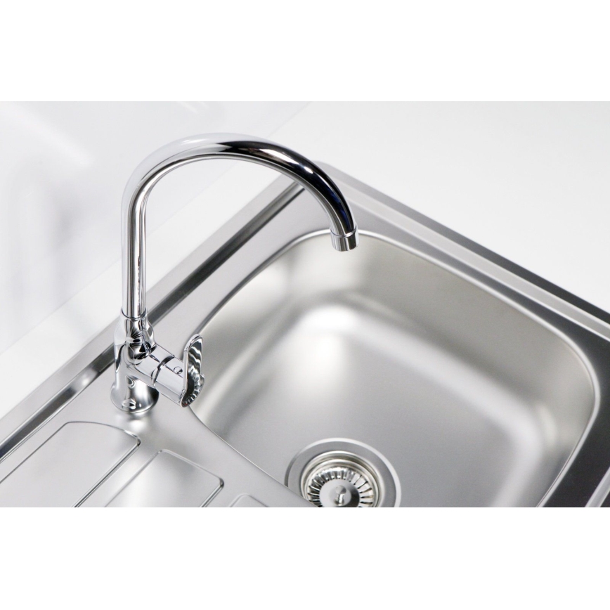 ALVEUS 1098940 - Keittiön pesuallas ZOOM 61,5x50 cm satin, yläasennukseen