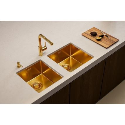 ALVEUS 1103381 - Keittiön pesuallas QUADRIX 45x45 cm monarch pronssi