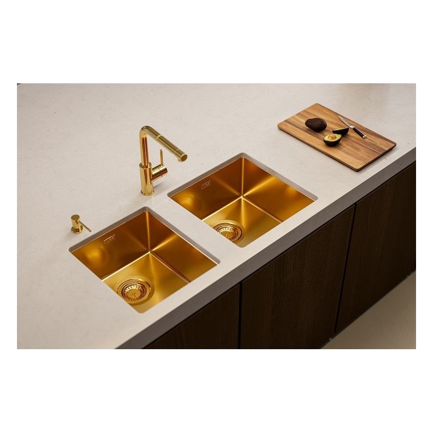 ALVEUS 1103381 - Keittiön pesuallas QUADRIX 45x45 cm monarch pronssi