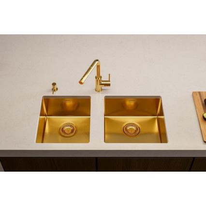 ALVEUS 1103381 - Keittiön pesuallas QUADRIX 45x45 cm monarch pronssi