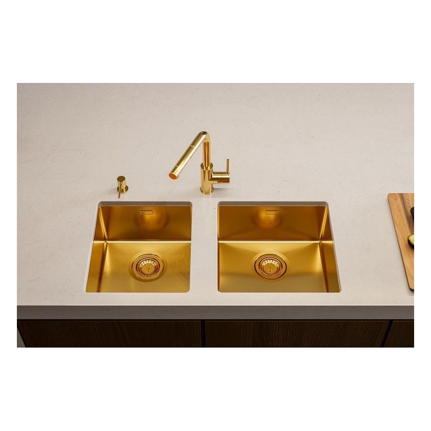 ALVEUS 1103381 - Keittiön pesuallas QUADRIX 45x45 cm monarch pronssi