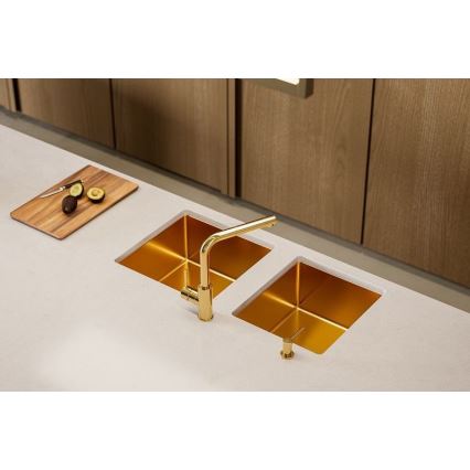 ALVEUS 1103381 - Keittiön pesuallas QUADRIX 45x45 cm monarch pronssi