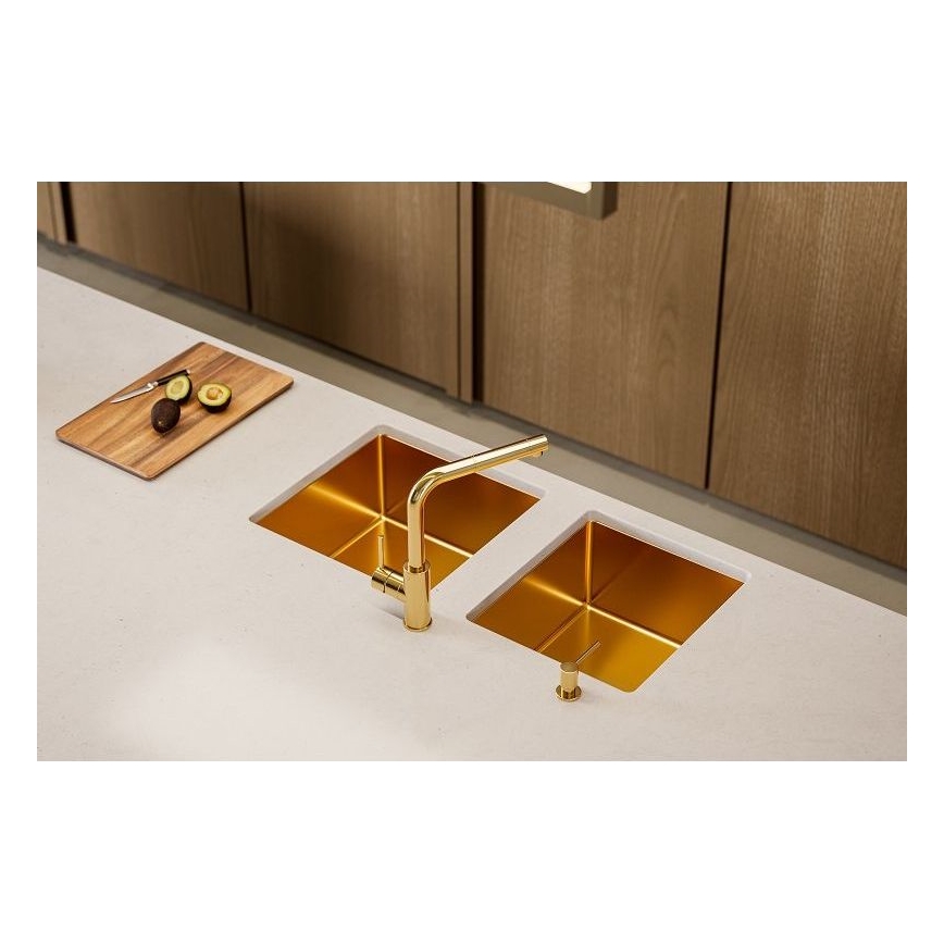 ALVEUS 1103381 - Keittiön pesuallas QUADRIX 45x45 cm monarch pronssi