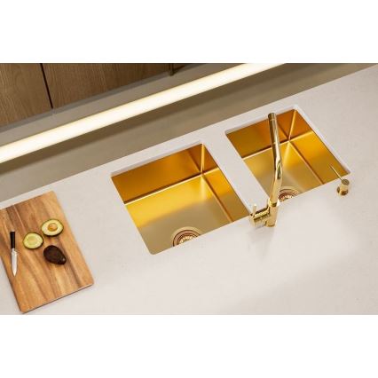 ALVEUS 1103381 - Keittiön pesuallas QUADRIX 45x45 cm monarch pronssi