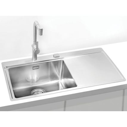 ALVEUS 1103652 - Keittiön pesuallas PURE 86x52,5 cm satin, vasen