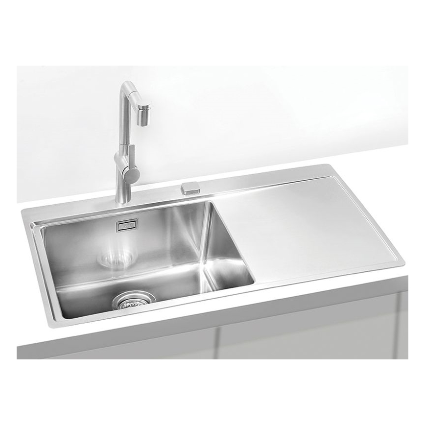 ALVEUS 1103652 - Keittiön pesuallas PURE 86x52,5 cm satin, vasen