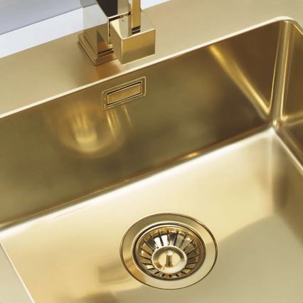 ALVEUS 1106867 - Keittiön pesuallas PURE 52,5x51,5 cm monarch kulta