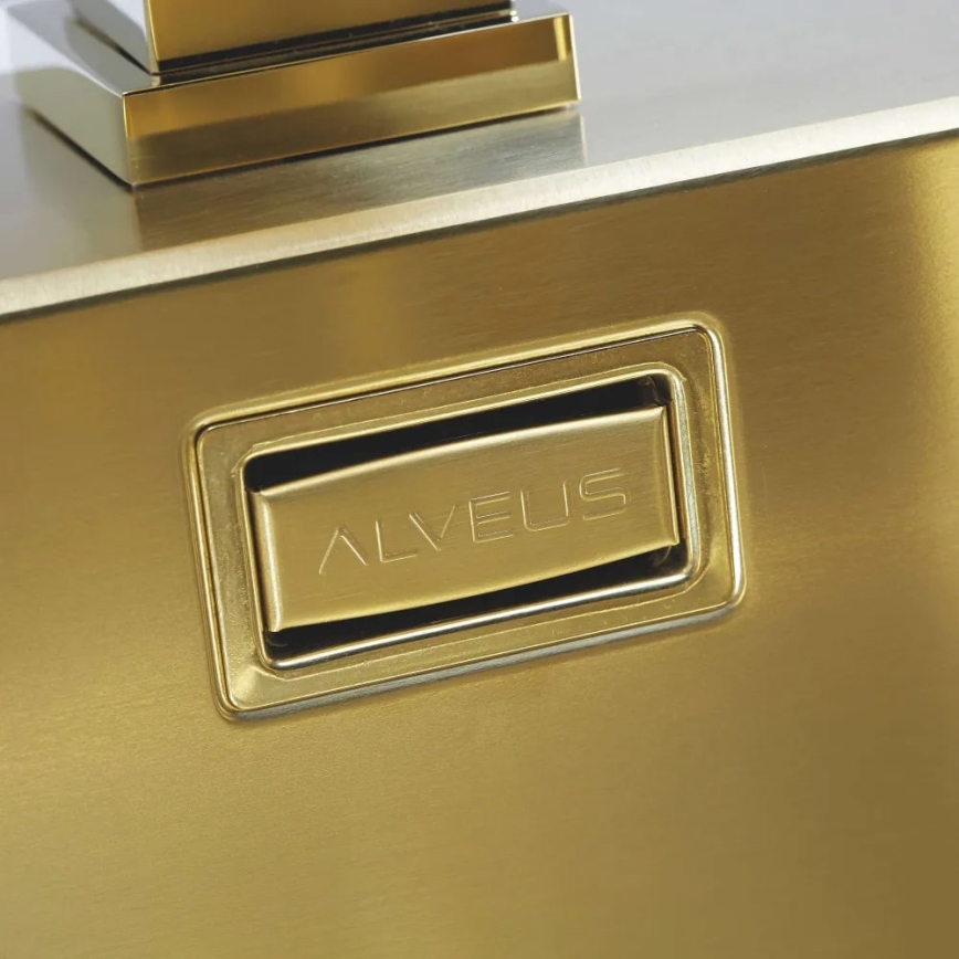 ALVEUS 1106867 - Keittiön pesuallas PURE 52,5x51,5 cm monarch kulta