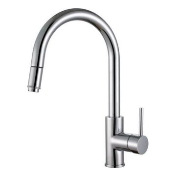 ALVEUS 1129021 - Keittiöhana irrotettavalla suihkupäällä DELOS 38 cm kiiltävä kromi