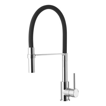 ALVEUS 1129024 - Keittiöhana joustavalla varrella ELIA 45 cm kiiltävä kromi/musta