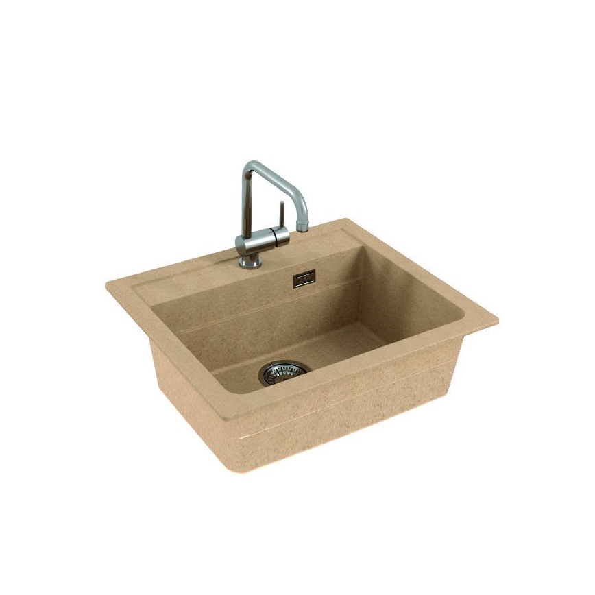 ALVEUS 1131994 - Keittiön pesuallas ATROX 59x50 cm graniitti/beige