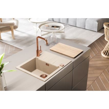 ALVEUS 1132017 - Keittiön pesuallas CADIT 59x50 cm graniitti/valkoinen