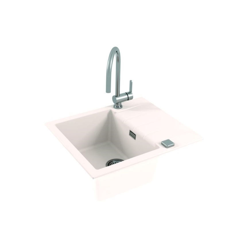 ALVEUS 1132017 - Keittiön pesuallas CADIT 59x50 cm graniitti/valkoinen