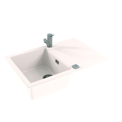 ALVEUS 1132022 - Keittiön pesuallas CADIT 79x50 cm graniitti/valkoinen