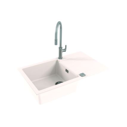 ALVEUS 1132027 - Keittiön pesuallas CADIT 86x50 cm graniitti/valkoinen