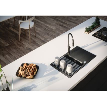 ALVEUS 1132179 - Tiskihana ulosvedettävällä ruiskulla NERINA 46,8 cm musta