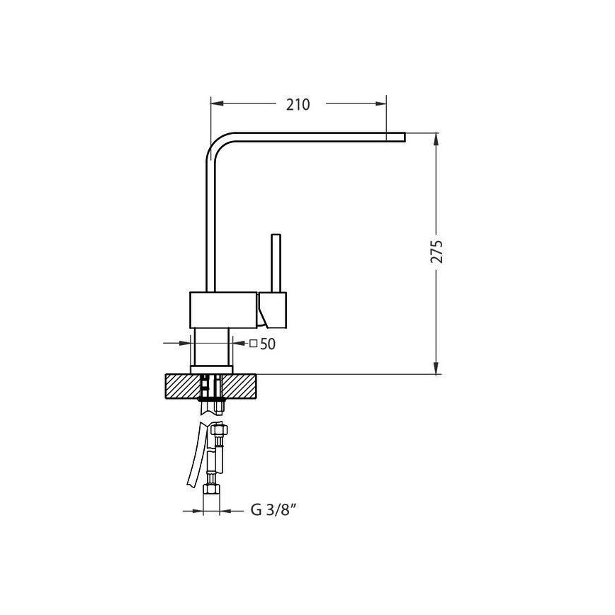 ALVEUS 1134829 - Pesualtaan hana LAGUNA 28,6 cm monarch pronssi