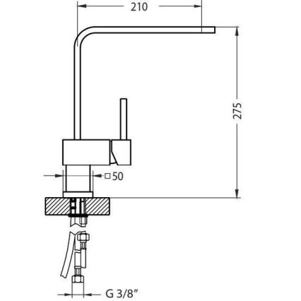 ALVEUS 1134830 - Pesualtaan hana LAGUNA 28,6 cm monarch kupari