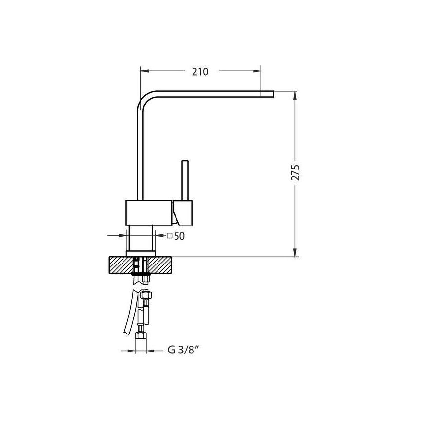ALVEUS 1134830 - Pesualtaan hana LAGUNA 28,6 cm monarch kupari