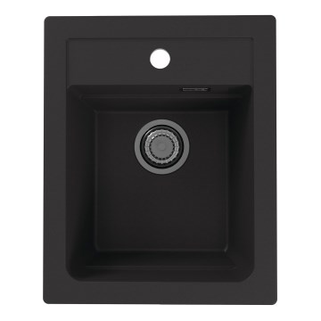 ALVEUS 1139771 - Keittiön pesuallas ATROX 50x40 cm graniitti/musta