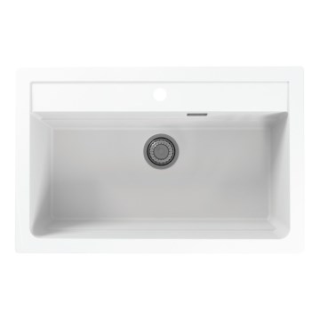 ALVEUS 1140443 - Keittiön pesuallas ATROX 79x50 cm graniitti/valkoinen