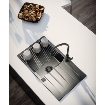 ALVEUS 1148159 - Keittiön pesuallas CADIT 79x50 cm graniitti/musta