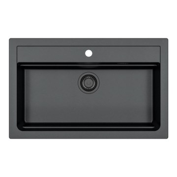 ALVEUS 1148163 - Keittiön pesuallas ATROX 79x50 cm graniitti/musta