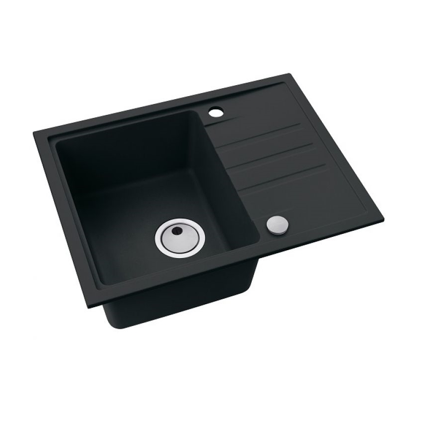 ALVEUS 1149080 - Keittiön pesuallas INTERMEZZO 62x48 cm graniitti/musta