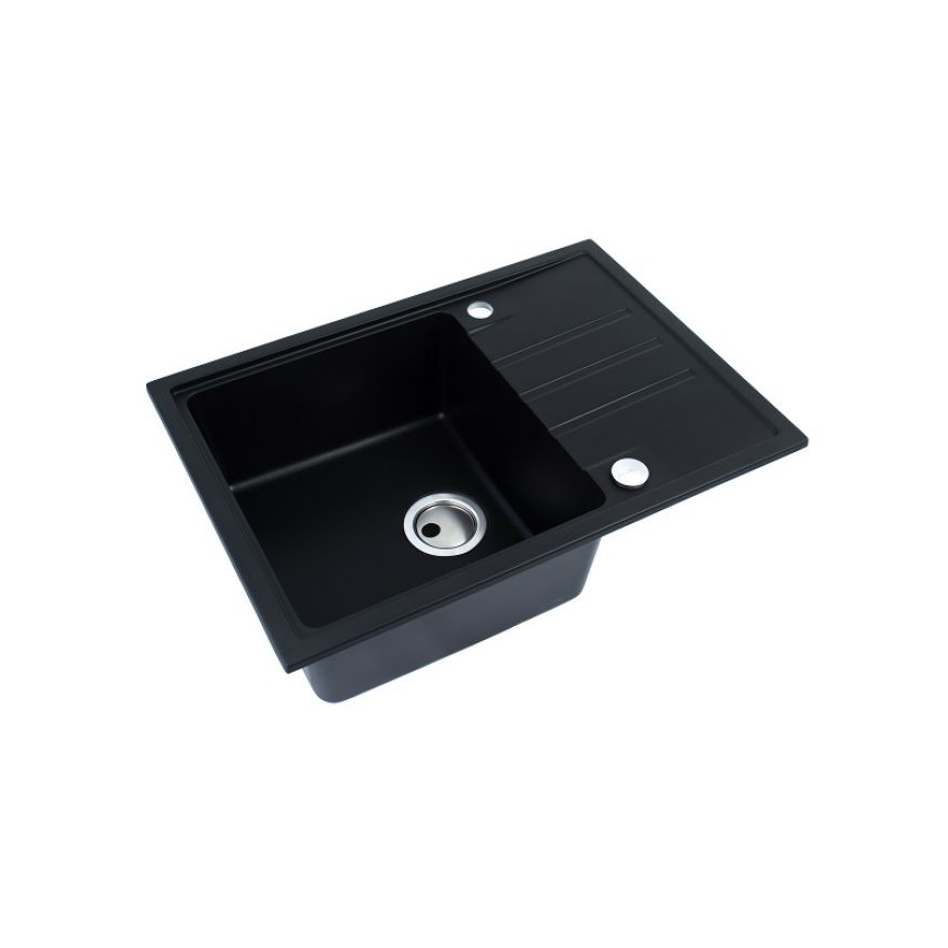 ALVEUS 1149126 - Keittiön pesuallas INTERMEZZO 68x48 cm graniitti/musta