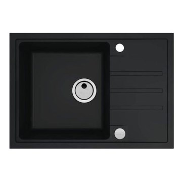 ALVEUS 1149126 - Keittiön pesuallas INTERMEZZO 68x48 cm matta musta