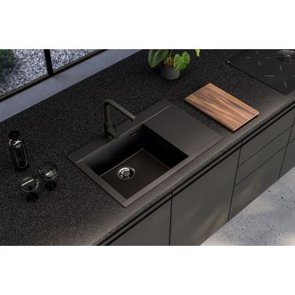 ALVEUS 1149303 - Keittiöallas PURE 79x51,5 cm graniitti/antrasiitti