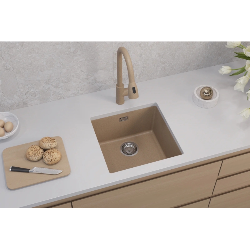 ALVEUS 1150047 - Keittiöallas OMNI 45x45 cm graniitti/beige
