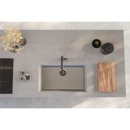 ALVEUS 1150058 - Keittiöallas OMNI 75x45 cm graniitti/valkoinen