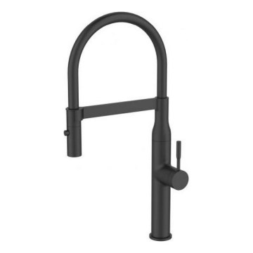 ALVEUS 1150893 - Pesualtaan hana joustavalla kädellä ruiskulla MIRAGE 49,5 cm musta