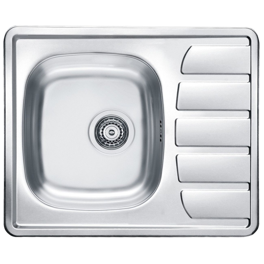 ALVEUS SETA265 - Keittiöallas ZOOM 61,5 x 50 cm + altaan hana RIVIERA 14,8 cm satiinikromi/kiiltävä kromi