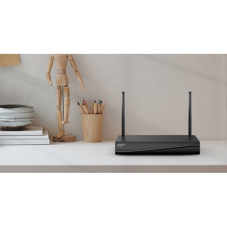 Älykäs kamerajärjestelmä + 4 kameraa antureilla, 2K+, 12 V, IP65, Wi‑Fi, Tuya